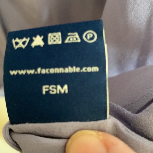 FACONNABLE SILK CORNFLOWER/IVORY BLOUSE with GREAT DETAILS SZ EUR 40, US 8 - Picture 5 of 9